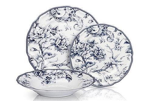 �� 18 ����� BONE CHINA LIMOGES 2P 21/27/22x4cm