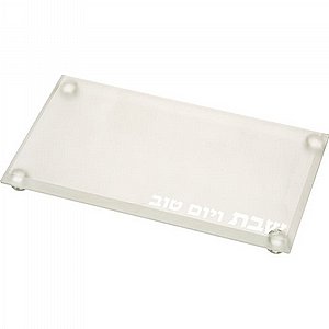 UK81528 מגש קריסטל מהודר חלבי לפמוטים 23x13 ס"מ UK81528 מגש קריסטל מהודר חלבי לפמוטים 23x13 ס"מ